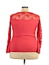 Ambiance Apparel Pink Long Sleeve Top Size 3X - photo 2