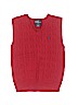 Polo by Ralph Lauren 100% Cotton Solid Red Sweater Vest Size 5T - photo 1