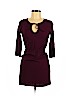 H&M 100% Viscose Burgundy Casual Dress Size XS - photo 1