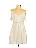 Lush 100% Polyester White Casual Dress Size XS - photo 1