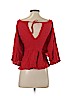 Lucky Brand 100% Cotton Red 3/4 Sleeve Top Size XS - photo 2