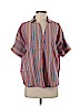 Madewell 100% Cotton Red Short Sleeve Blouse Size S - photo 1