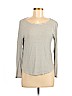 H&M 100% Viscose Ivory Long Sleeve T-Shirt Size M - photo 1