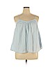 Universal Thread 100% Lyocell Blue Sleeveless Blouse Size XL - photo 1
