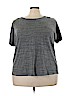 Lane Bryant Gray Short Sleeve Top Size 22 Plus (5) - photo 1