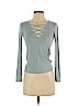 Forever 21 Blue Long Sleeve Top Size S - photo 1