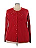 Laura Scott 100% Acrylic Red Cardigan Size 3X - photo 1