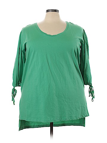 Roaman's 3/4 Sleeve Top (view 1)