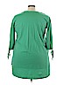 Roaman's 100% Cotton Green 3/4 Sleeve Top Size 22 (1X) - photo 2