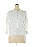 Ann Taylor LOFT 100% Cotton White Cardigan Size XL - photo 1