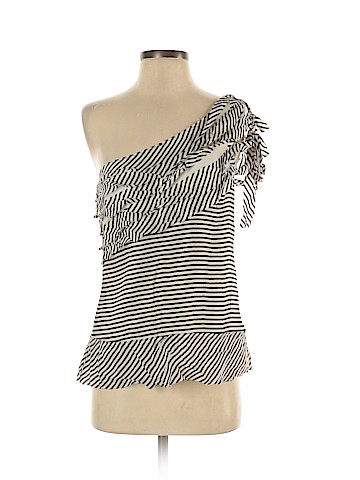 BCBGMAXAZRIA Sleeveless Silk Top (view 1)