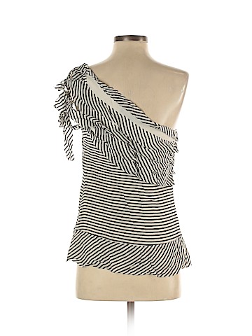 BCBGMAXAZRIA Sleeveless Silk Top (view 2)