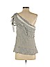 BCBGMAXAZRIA 100% Silk White Sleeveless Silk Top Size XS - photo 2