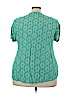 Cato 100% Polyester Green Short Sleeve Blouse Size 22 - 24 - photo 2