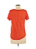 H&M 100% Linen Orange Short Sleeve T-Shirt Size M - photo 2