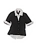 Copper Key 100% Cotton Stripes Black Short Sleeve Button-Down Shirt Size XL (kids) - photo 1