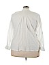 Tantrums 100% Cotton White Long Sleeve Top Size 3X - photo 2