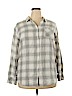 A New Day Gray Long Sleeve Button-Down Shirt Size XXL - photo 1