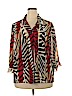 Alfred Dunner 100% Polyester Red Long Sleeve Blouse Size 18 - photo 1