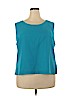 Tally Taylor 100% Polyester Blue Sleeveless Blouse Size 20 - photo 1