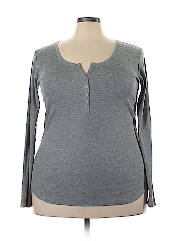 a.n.a. A New Approach Long Sleeve Henley (view 1)