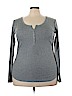 a.n.a. A New Approach Gray Long Sleeve Henley Size XXL - photo 1