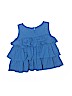 Mini Boden 100% Cotton Blue Sleeveless Top Size 4 - 5 - photo 2