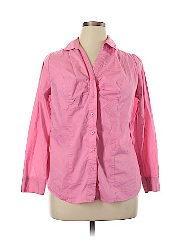 Lane Bryant Long Sleeve Button-Down Shirt (view 1)