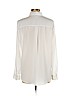 H&M 100% Polyester White Long Sleeve Button-Down Shirt Size 10 - photo 2