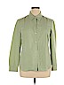 Villager Green Long Sleeve Blouse Size 14 - photo 1