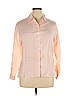 Talbots 100% Linen Pink Long Sleeve Blouse Size 14 - photo 1
