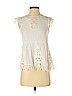 Saylor 100% Viscose White Short Sleeve Blouse Size XS - photo 1