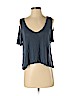Free People Blue Short Sleeve Top Size S - photo 1
