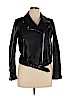 Zara Basic Black Faux Leather Jacket Size XL - photo 1