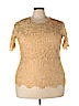 Assorted Brands 100% Polyester Tan Short Sleeve Top Size 3X - photo 1
