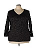 Old Navy Black Long Sleeve Top Size 3X - photo 1