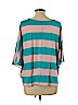 Garnet Hill Blue Short Sleeve Top Size XL - photo 2