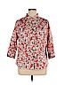 CJ Breeze 100% Cotton Red Long Sleeve Button-Down Shirt Size 1X - photo 1