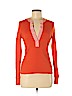 Tory Burch 100% Cotton Orange Long Sleeve Top Size M - photo 1