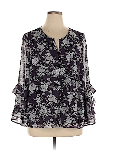 1.State 3/4 Sleeve Blouse (view 1)