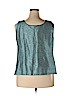 NIPON BOUTIQUE Blue Sleeveless Blouse Size 18 - photo 2