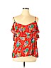 Old Navy 100% Rayon Orange Short Sleeve Blouse Size XL - photo 1