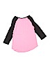 Justice 100% Cotton Graphic Pink 3/4 Sleeve T-Shirt Size 12 - photo 2