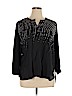 CALVIN KLEIN JEANS 100% Polyester Black Long Sleeve Blouse Size XL - photo 1