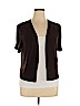 Perceptions Brown Cardigan Size 14 - photo 1