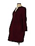 Old Navy 100% Rayon Burgundy Casual Dress Size L - photo 1