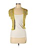 BCBGMAXAZRIA 100% Silk Yellow Silk Cardigan Size M - photo 1