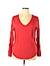 Old Navy 100% Cotton Red Long Sleeve T-Shirt Size XL - photo 1