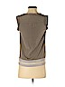 Ann Taylor LOFT 100% Polyester Tan Short Sleeve Blouse Size XS (petite) - photo 2