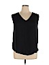 Bar III Black Sleeveless Blouse Size XL - photo 1